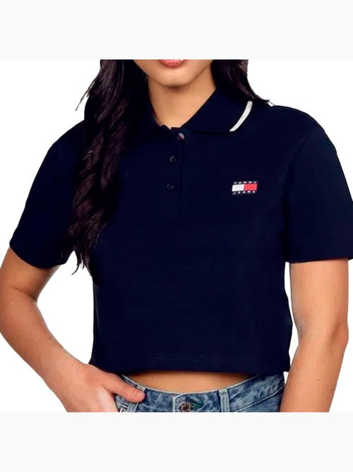 Polo Crop Top Femme Tommy Hilfiger Badge - Kiabi Polo Crop Top Femme Tommy Hilfiger Badge - Kiabi