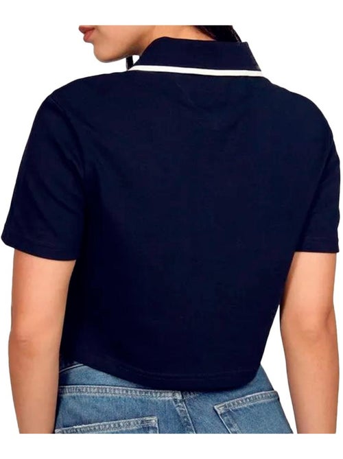 Polo Crop Top Femme Tommy Hilfiger Badge - Kiabi Polo Crop Top Femme Tommy Hilfiger Badge - Kiabi