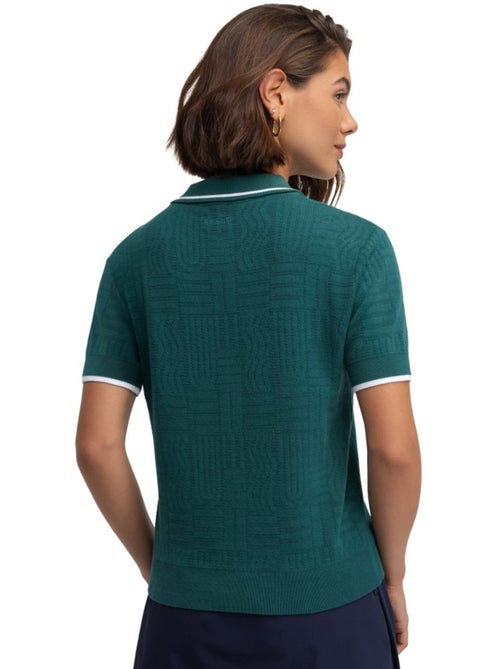 Polo de golf maille femme golf femme hazard teal - Kiabi