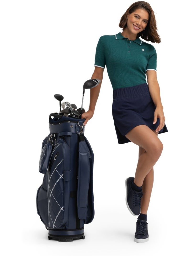 Polo de golf maille femme golf femme hazard teal Vert - Kiabi