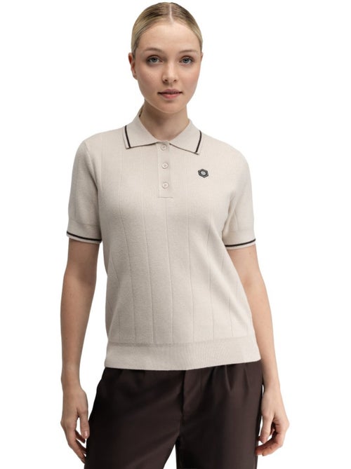 Polo de golf maille femme golf femme hazard-w sand - Kiabi