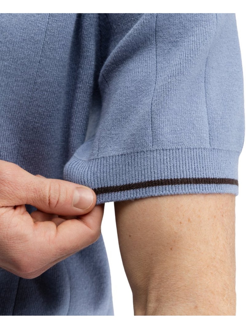 Polo de golf maille homme golf homme trevino Bleu - Kiabi
