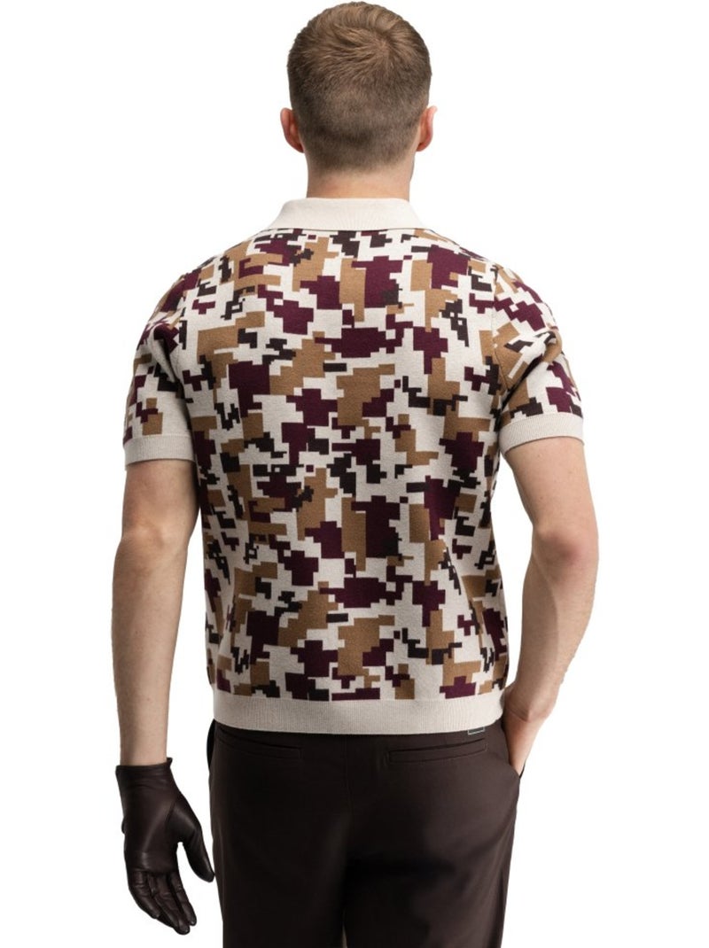 Polo de golf maille homme golf homme trevino sand Beige - Kiabi
