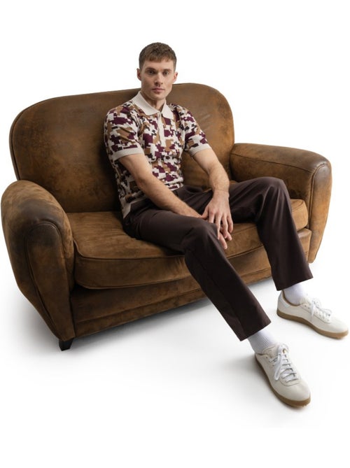 Polo de golf maille homme golf homme trevino sand - Kiabi
