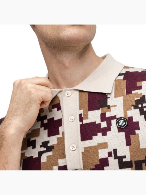 Polo de golf maille homme golf homme trevino sand - Kiabi
