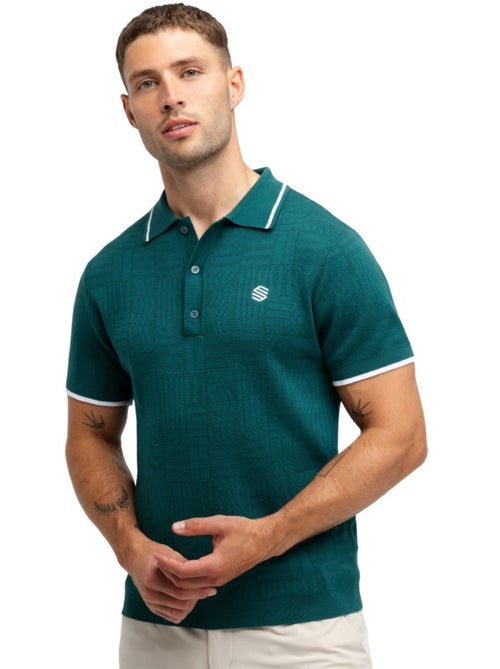 Polo de golf maille homme golf homme trevino teal - Kiabi
