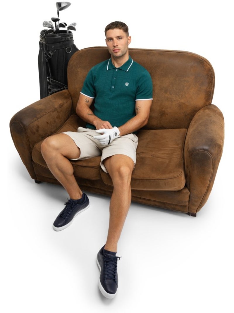 Polo de golf maille homme golf homme trevino teal Vert - Kiabi