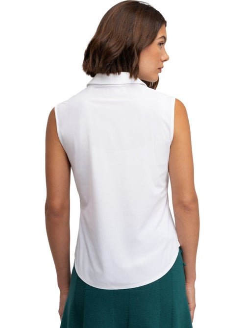 Polo de golf technique sans manches femme golf femme llorea - Kiabi