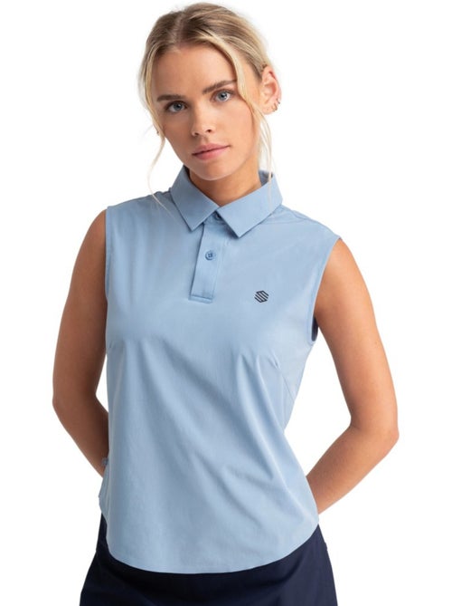 Polo de golf technique sans manches femme golf femme llorea - Kiabi