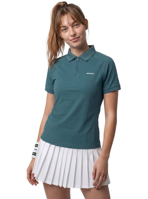 Polo de tennis demi-zip femme tennis femme player-w - Kiabi