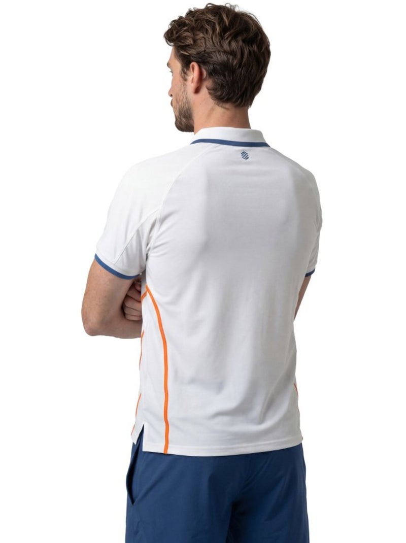 Polo de tennis demi-zip homme tennis homme player Blanc - Kiabi