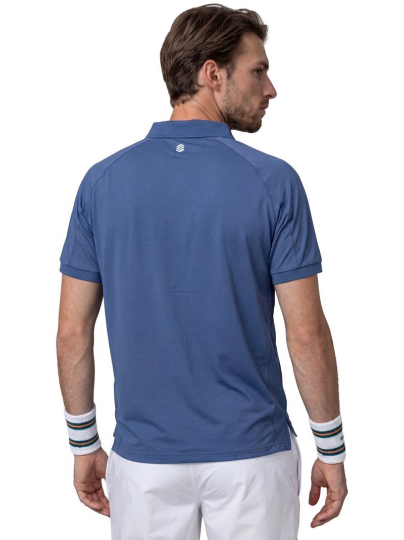 Polo de tennis demi-zip homme tennis homme player navy Bleu - Kiabi