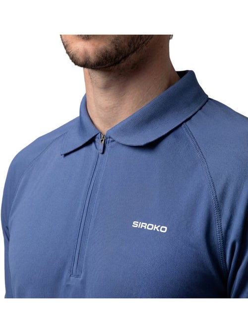 Polo de tennis demi-zip homme tennis homme player navy - Kiabi