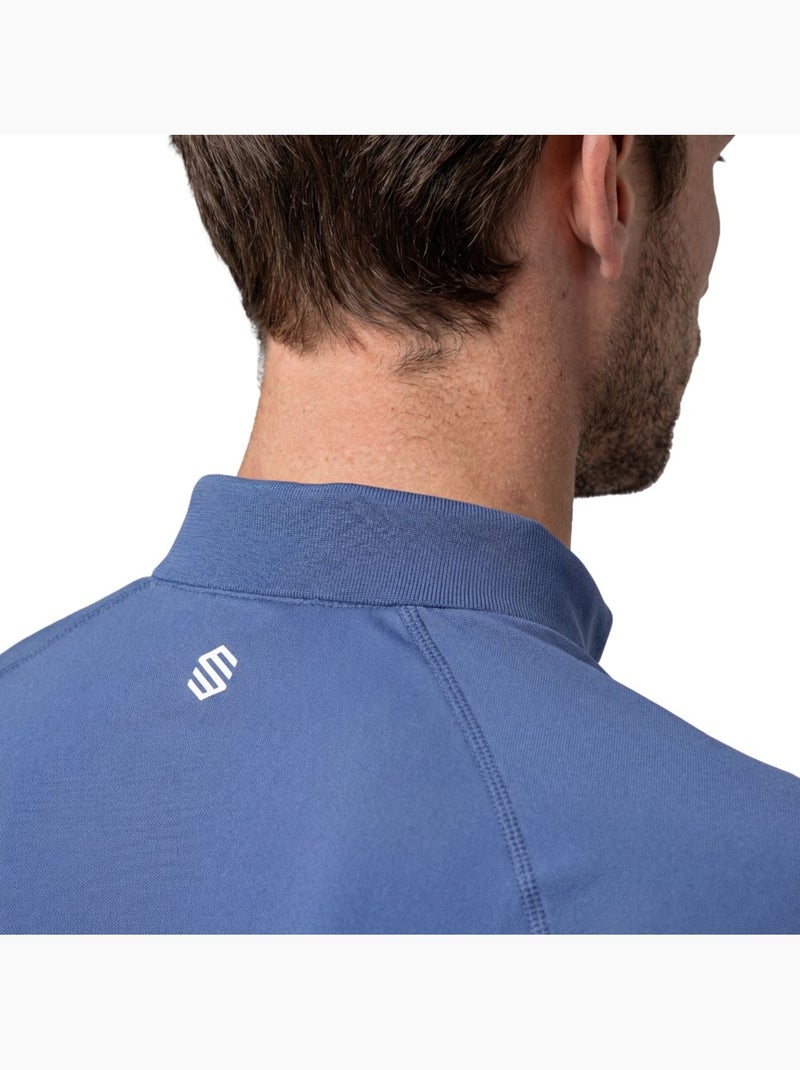 Polo de tennis demi-zip homme tennis homme player navy Bleu - Kiabi