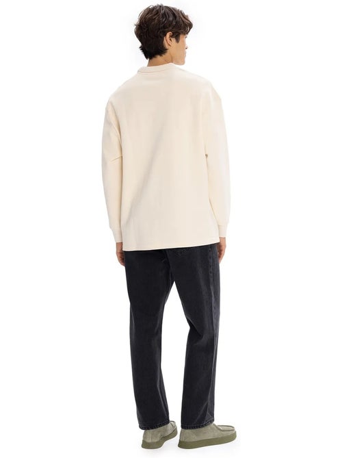 Polo détail boutonné giesto - Kiabi