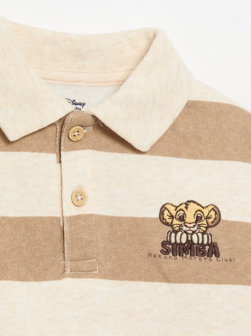 Polo 'Disney' en polaire Beige - Kiabi