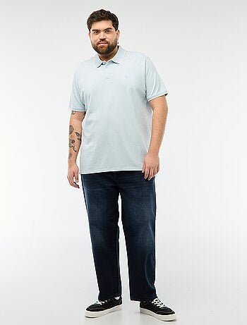 Polo en coton à contrastes