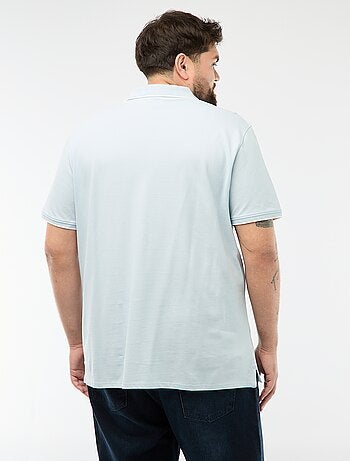 Polo en coton à contrastes