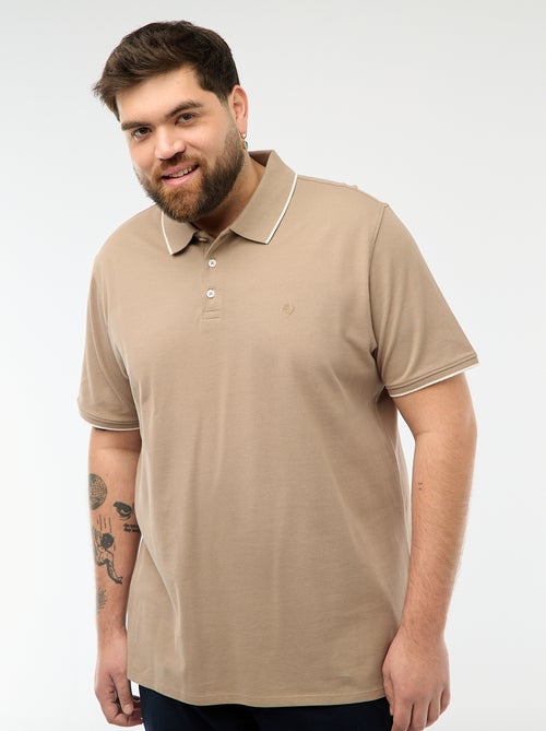 Polo en coton à contrastes - Kiabi Polo en coton à contrastes - Kiabi