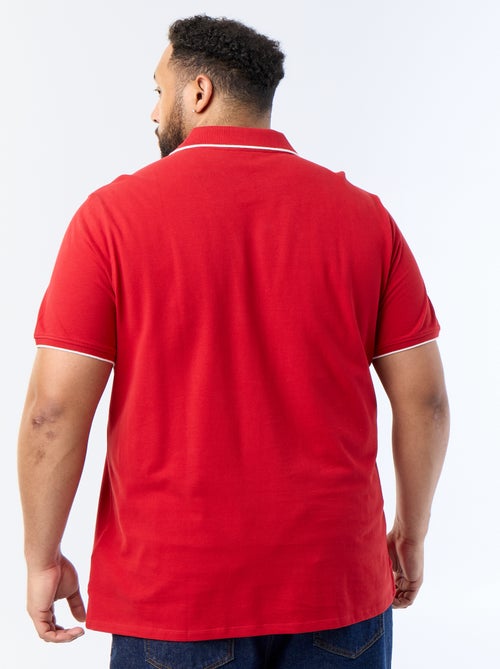 Polo en coton à contrastes - Kiabi Polo en coton à contrastes - Kiabi