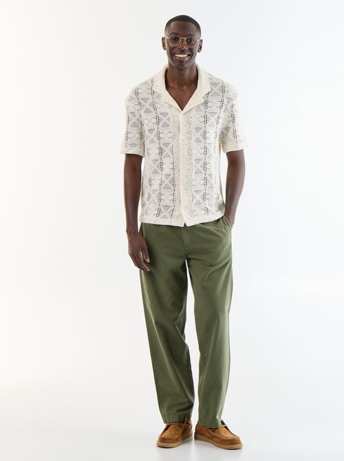 Polo en coton à manches courtes pour homme - Kiabi