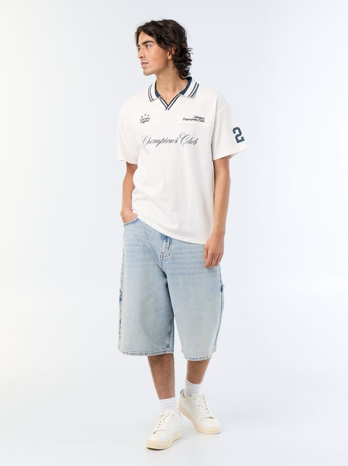 Polo en coton à manches courtes pour homme - Kiabi