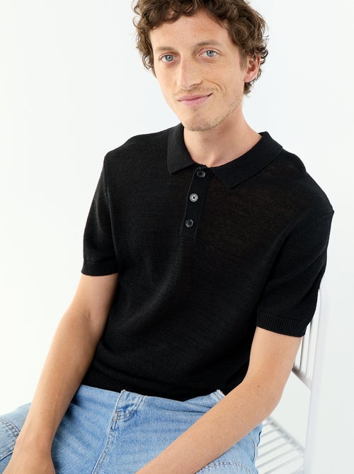 Polo en coton à manches courtes pour homme - Kiabi Polo en coton à manches courtes pour homme - Kiabi