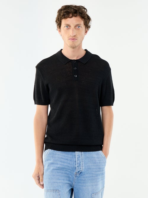Polo en coton à manches courtes pour homme - Kiabi Polo en coton à manches courtes pour homme - Kiabi
