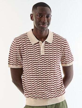 Polo en coton fantaisie pour homme