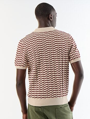 Polo en coton fantaisie pour homme