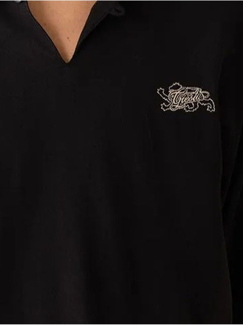 Polo en coton giesto Noir - Kiabi