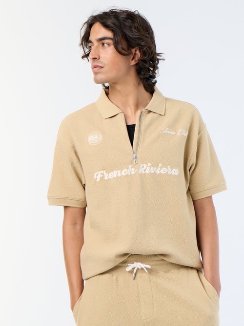 Polo en coton homme à manches courtes - Kiabi