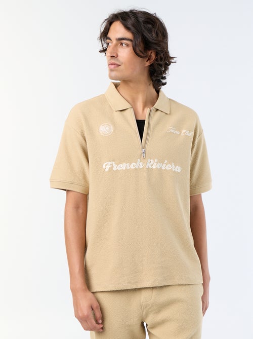 Polo en coton homme à manches courtes - Kiabi