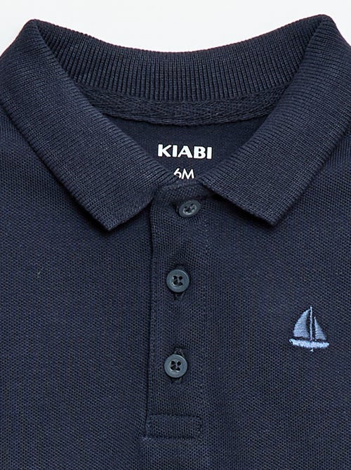Polo en coton piqué à manches courtes - Kiabi