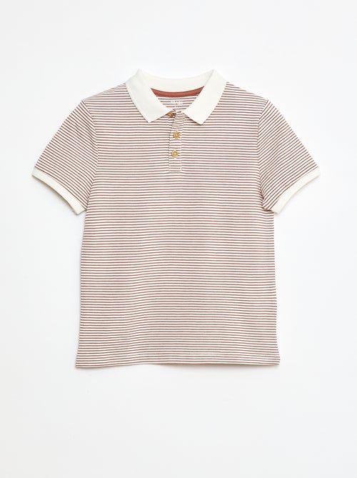 Polo en coton piqué - Kiabi