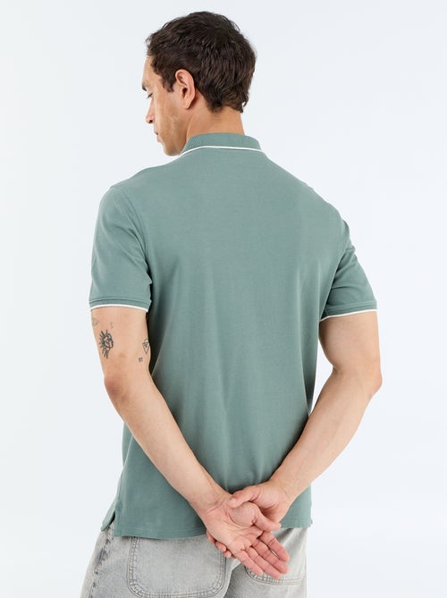 Polo en coton pour homme à manches courtes - Kiabi