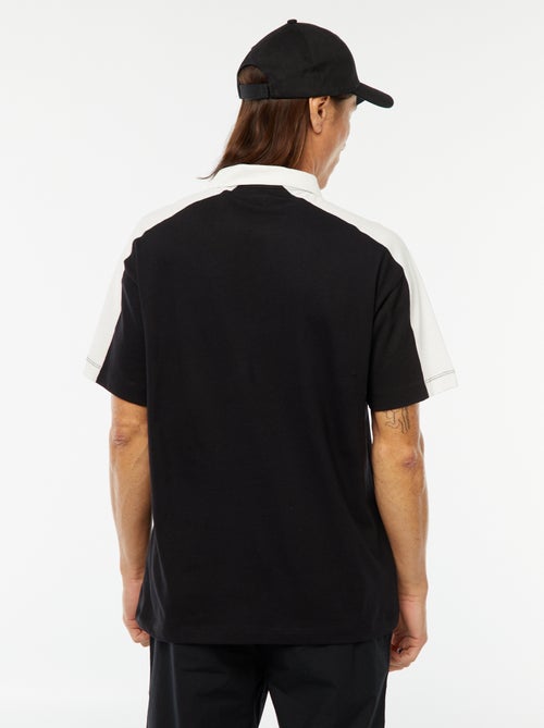 Polo en coton style équipe de baseball américaine - Kiabi