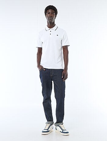 Polo en coton uni homme