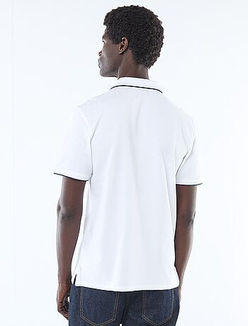 Polo en coton uni homme
