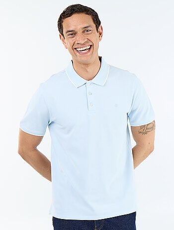Polo en coton uni homme