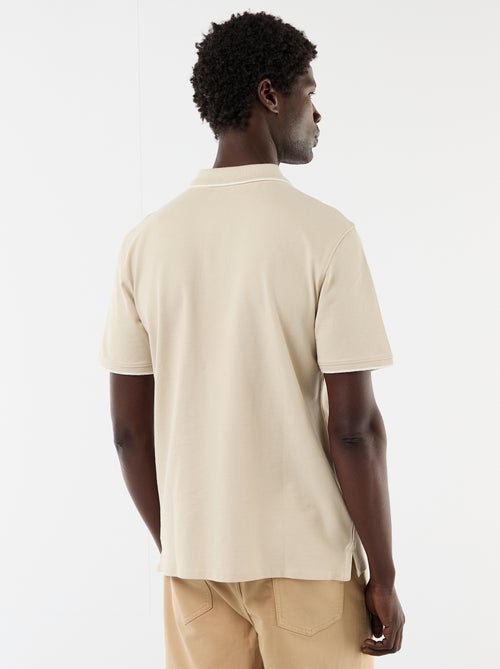 Polo en coton uni homme - Kiabi