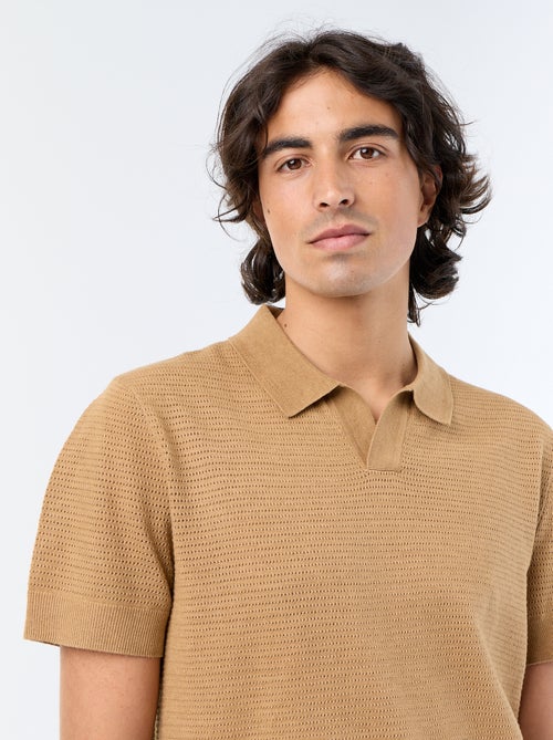 Polo en coton uni pour homme - Kiabi Polo en coton uni pour homme - Kiabi