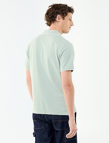 Polo en coton uni homme