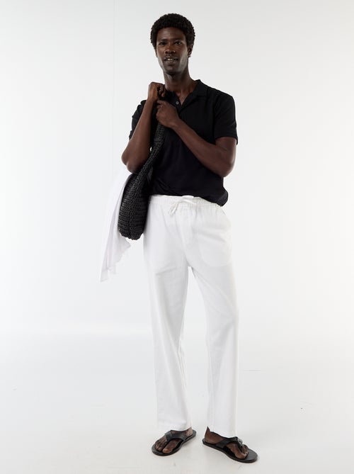 Polo en jersey avec col boutonné - Kiabi