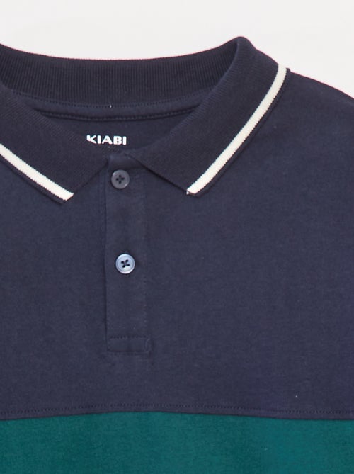 Polo en maille jersey style rugby - Kiabi