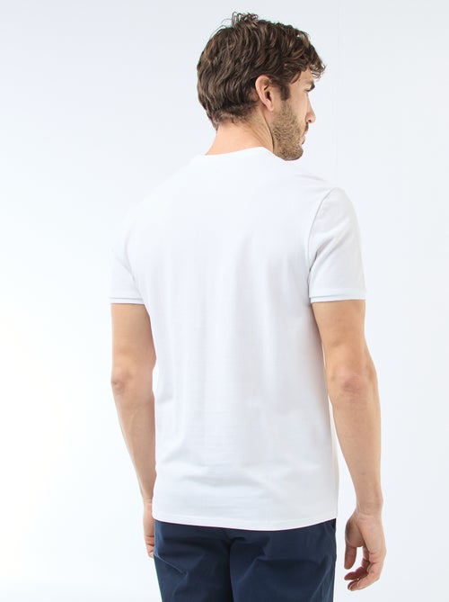 Polo en maille piquée à col tunisien Homme - Kiabi