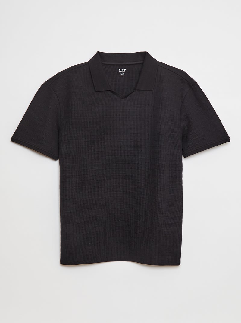 Polo en maille piquée blanc - Kiabi
