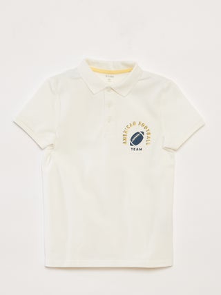 Polo en maille piquée esprit sportif