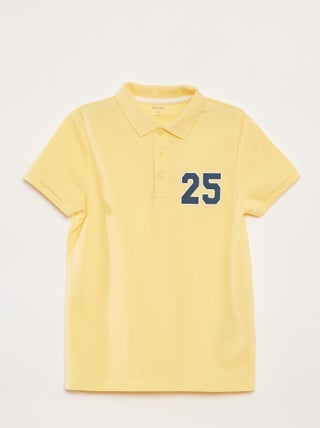 Polo en maille piquée esprit sportif