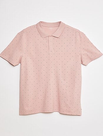 Polo en maille piquée imprimé